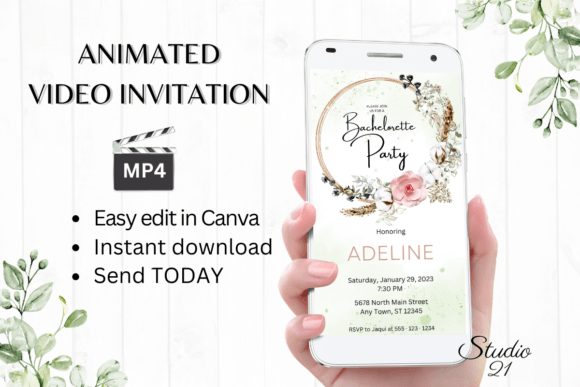 Boho Bachelorette Party Invite W6128: A Designer's Guide