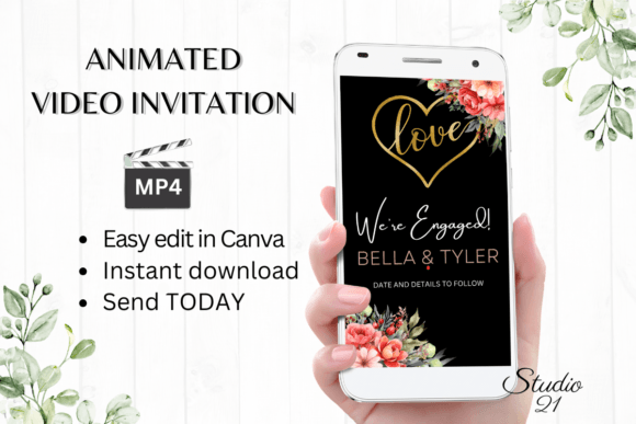 Floral Engagement Announcement W1131B: A Designer's Deep Dive