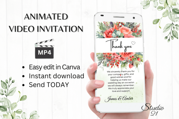 Floral Wedding Thank You W9136TU: A Creative Font for Special Projects