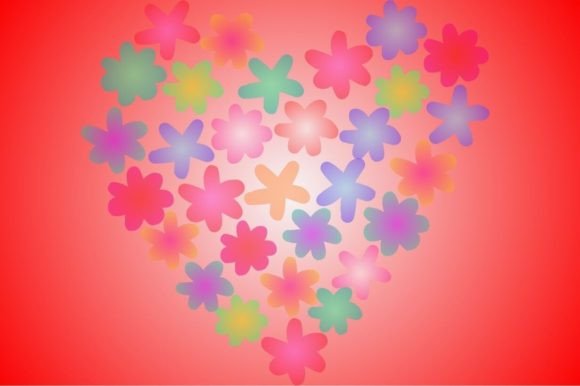 Flower Swirl in Heart Shape: A Creative Font Guide